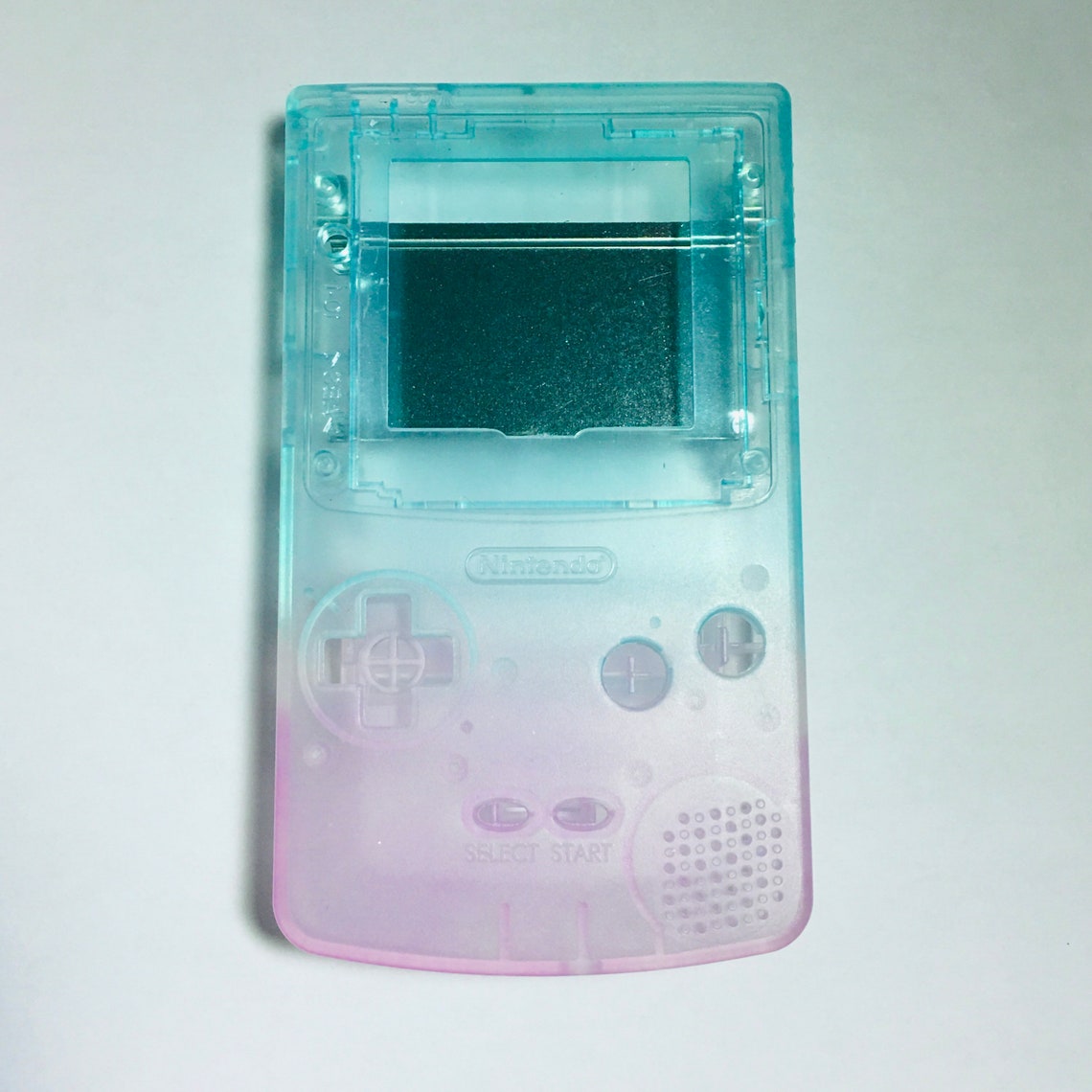 Pink and Blue Fade Gameboy Color Shell - Main Image