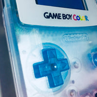 Transparent Pink and Blue Fade Gameboy Color with Backlight